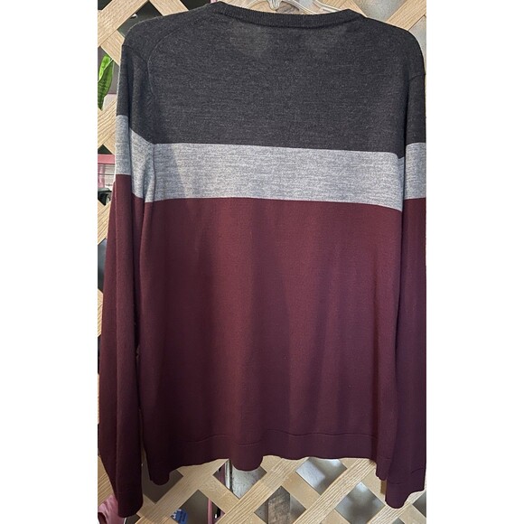 APT. 9 Merino Wool Blend Soft Striped Bundle Up Sweaters Men's XXL - Picture 9 of 16